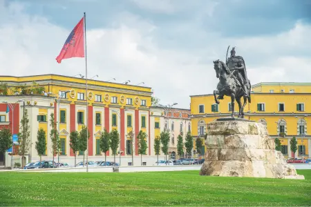 La plaza Skanderbeg